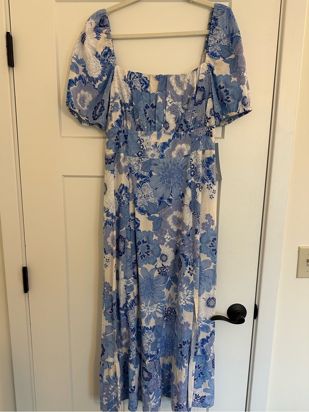 NWT London Times Blue Floral Dress